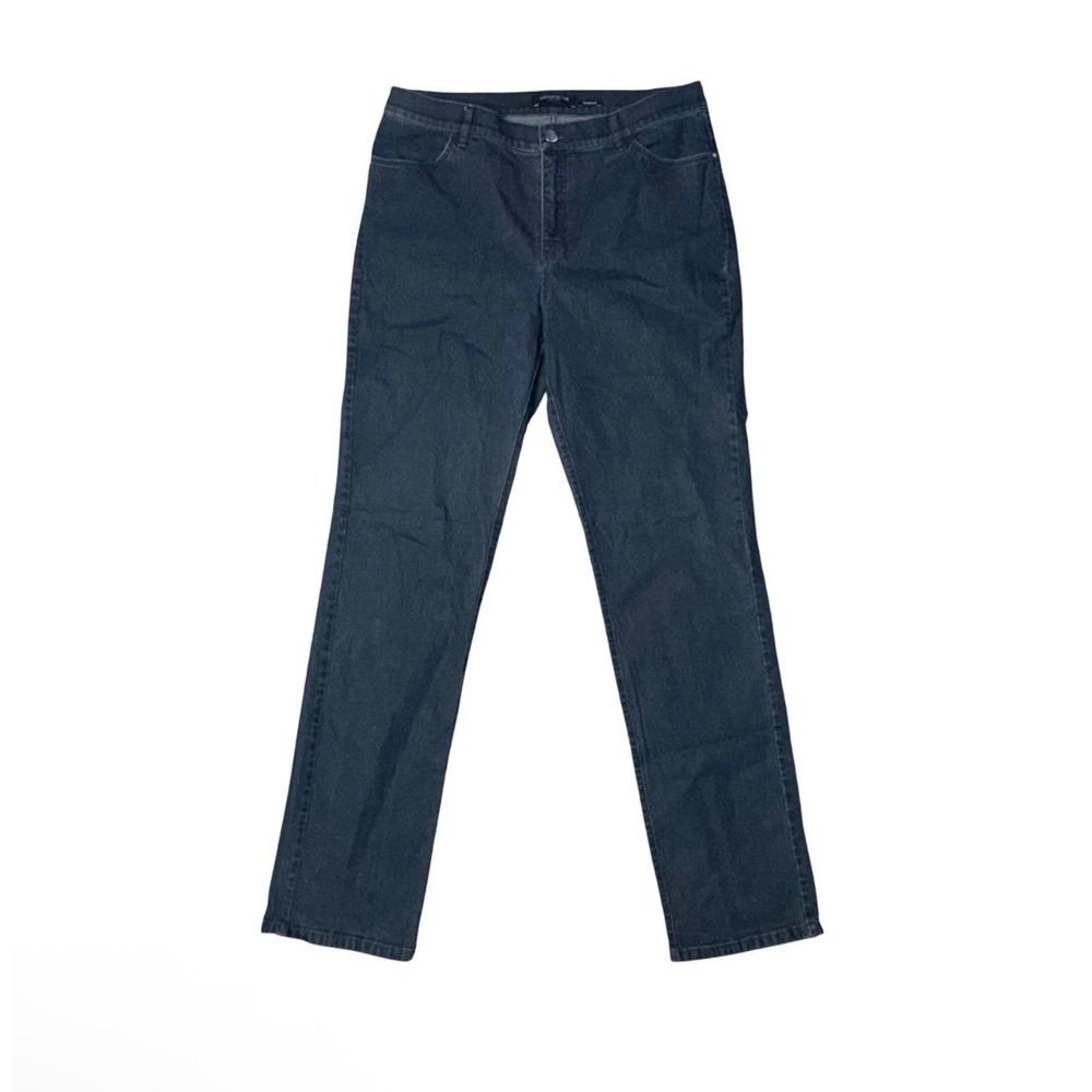 Lafayette 148 Thompson Jeans Womens 8 Dark Blue Excellent Straight Leg Denim